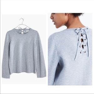 Madewell Laced Back Pullover Sweater Size XL